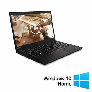 Laptop Refurbished LENOVO ThinkPad T490s, Intel Core i5-8265U 1.60 - 3.90GHz, 16GB DDR4, 512GB SSD, 14 Inch Full HD, Webcam + Windows 10 Home imagine