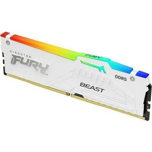 Memorie Kingston FURY Beast RGB White 32GB DDR5 6000MHz CL30 imagine