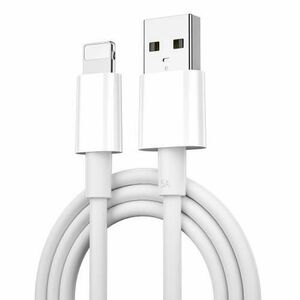 Cablu Date si Incarcare USB-A - Lightning WiWu C006, 12W, 1.2m, Alb imagine