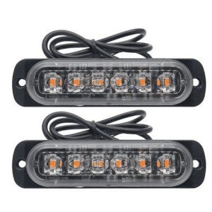 Set 2 x Lumini de Avertizare 6 LED pentru platforma ATV Tractor Jeep Off Road imagine