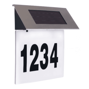 Numar Casa Solar cu Lumina prin 4 Led-uri imagine