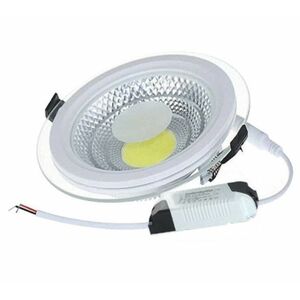 Spot Led COB 5W incastrabil tavan Fals si rigips cu margine de sticla imagine