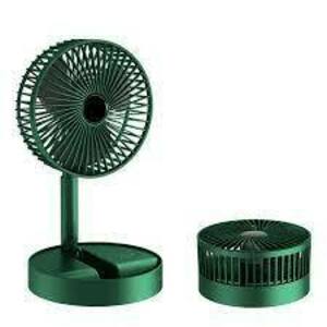 Ventilator portabil de masa cu incarcare prin USB cu 3 Trepte de viteza Verde imagine