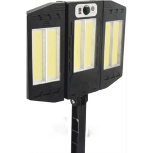 Lampa Solara Tripla 6 Led Cob Cu Senzor De Miscare Telecomanda imagine