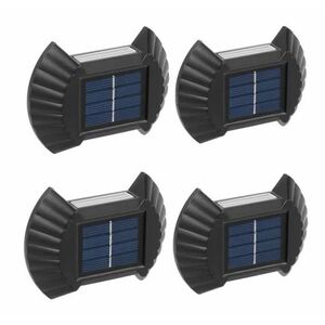 Set 4 lampi solare exterioare pentru perete iluminare sus jos 2 Led 2V imagine