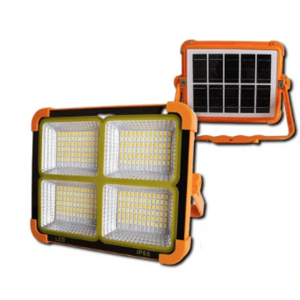 Proiector LED cu panou solar putere 500W portocaliu imagine