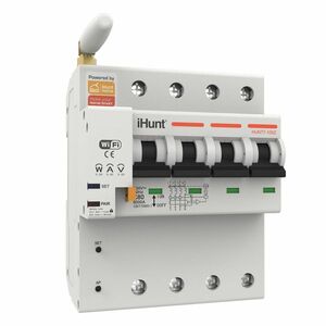 iHunt Home WIFI Smart Circuit Breaker with Metering 4P 16A - Siguranta automata inteligenta cu contorizare imagine