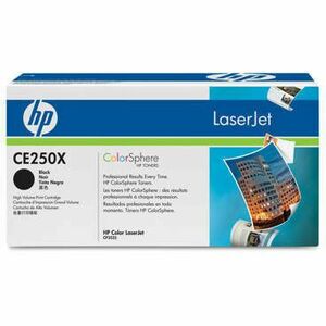 Toner BLACK NR.504X CE250X 10, 5K ORIGINAL LASERJET CP3525N CE250X imagine