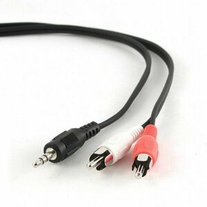 Cablu audio stereo (3.5 mm jack la 2 x RCA), 2.5m imagine