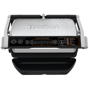 Gratar electric Tefal OptiGrill+ GC706D34, 2000 W, 6 programe automate, functie dezghetare, Inox/Negru imagine