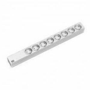 Bachmann, PDU 8 prize Schuko, 1U, impamantare, FARA intrerupator, 2 metri, RAL 7035, PVC imagine