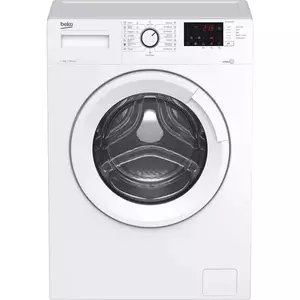 Masina de spalat rufe Slim Beko WUE6512XWST, 6 kg, 1000 RPM, Clasa E, Hygiene+ SteamCure, Drum Clean SteamCure, Motor ProSmart Inverter, Alb imagine