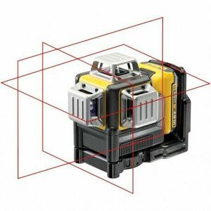 Nivela laser DCE089D1R in cruce, 3 raze, 10.8V imagine