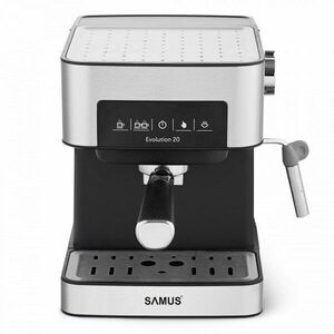 Espressor manual Samus EVOLUTION 20, 850 W, 20 bar, 1.6 L, Panou touch control, Duză capuccino, Filtru detaşabil din inox, Inox imagine