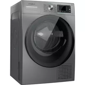 Uscator de rufe Whirlpool W7D93SBEE, Condensare, 9 kg, 6th Sense, Tehnologie 3DRY, FreshCare+, Display, Argintiu imagine