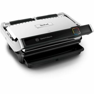 Gratar electric Tefal OptiGrill Elite XL GC760D30, 16 programe de gatit, senzor de gatire, indicator pentru nivelul de gatire, placi 40x20cm, termostat reglabil, negru/inox imagine