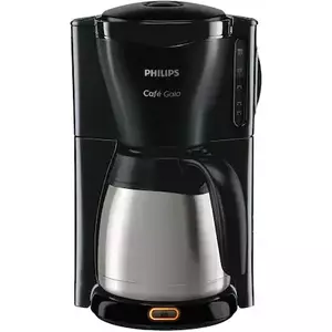 Cafetiera Philips Gaia HD7544/20, 1000 W, vas termorezistent din otel inoxidabil, 1, 2 l, sistem anti-picurare, negru imagine