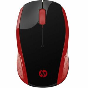 Mouse wireless HP 200, Negru/Rosu imagine