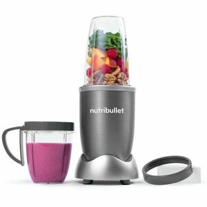 Blender Nutribullet Original, 600 W, 1 viteza, cupa inalta 0.7l, Gri imagine