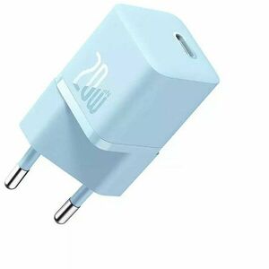 Incarcator Retea Baseus (CCGN050103), Type-C, Fast Charging, GaN, 20W, Blue imagine