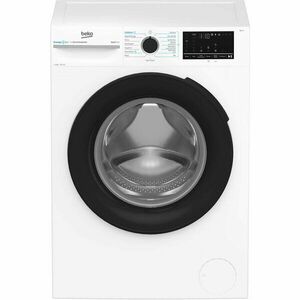 Masina de spalat rufe Beko BM3WFU410415WB, 10 kg, 1400 rpm, Clasa A, Motor ProSmart Inverter, EnergySpin, ColdWash, SteamCure, Alb imagine