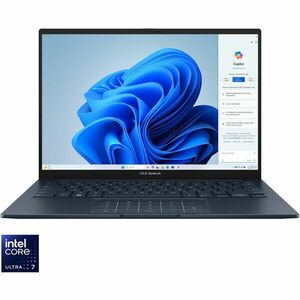 Laptop ASUS Zenbook 14 OLED UX3405MA cu procesor Intel® Core™ Ultra 5 125H pana la 4.5GHz, 14'', 3K, OLED, 120Hz, 16GB LPDDR5X, 512GB SSD, Intel® Arc™ Graphics, Windows 11 Pro, Ponder Blue imagine