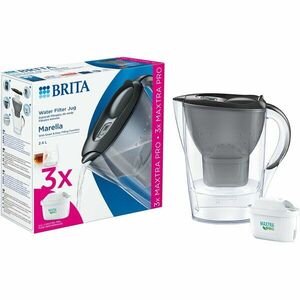 Set Cana filtranta Marella +3 Maxtra Pro PP + 3 cartuse, 2, 4 L, Gri imagine