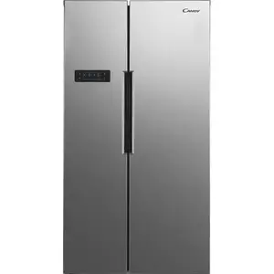 Frigider Side by side Candy CHSVN 174X, 521 l, Clasa E, No Frost, H 177 cm, Inox imagine