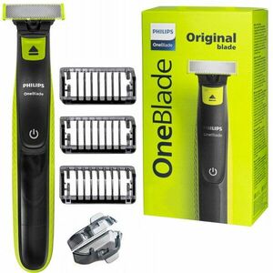 Aparat de ras OneBlade Face QP2724/10, Autonomie 45 minute, Wet & Dry, Negru/Verde imagine