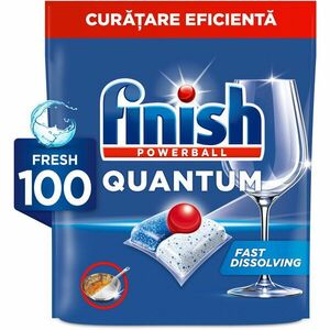 Detergent capsule pentru masina de spalat vase Finish Quantum All in 1, 100 spalari imagine