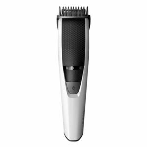 Aparat de tuns barba Philips BT3202/14, setari precizie de 1 mm, lame din otel inoxidabil, incarcare USB, sistem ridicare/tundere, negru/alb imagine