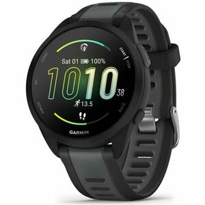 Smartwatch Garmin Forerunner 165, curea Silicon, Black/Slate Grey imagine