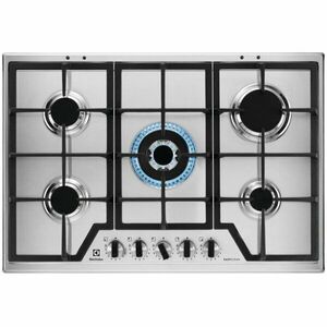 Plita incorporabila ELECTROLUX KGS75362XX, Gaz, 5 arzatoare, Wok, inox imagine