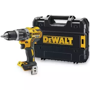 Masina compacta de gaurit si insurubat (bormasina) pe acumulator cu percutie Dewalt DCD796NT-XJ, 18 V, motor fara perii, 460 W, 27 Nm, 2000 RPM, 34.000 percutii/min, agatatoare curea, suport magnetic biti, valiza, fara acumulator/incarcator imagine