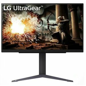 Monitor Gaming LED IPS LG UltraGear™ 27, QHD (2560x1440), 180Hz (200Hz O.C.), 1ms, AMD FreeSync™, NVIDIA G-Sync™, sRGB 99%​, HDR 10, 2x HDMI, Display Port, Jack, Pivot, negru imagine