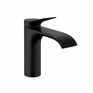 Baterie lavoar, Hansgrohe, Vivenis 110, cu ventil, negru mat imagine