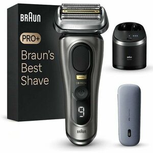 Aparat de ras, Braun Series 9 PRO+ 9575cc Wet & Dry, Gri/Negru imagine