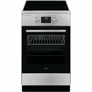 Aragaz AEG CIB56491BM, Electric, Inductie 4 zone de gatit, Booster, SteamBake, AirFry, Timer cu display electronic, Grill, Clasa A, 50 cm, Inox imagine