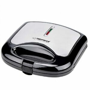 Sandwich maker, Esperanza, EKT011, 1000 W, Negru/Argintiu imagine