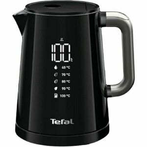 Fierbator electric TEFAL KO854830 Smart and Light 1800W, 1L, ecran digital, cinci setari de temperatura, Negru imagine