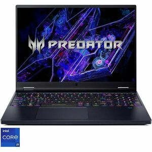 Laptop Acer Predator Helios 16 PH16-72-99ZA cu procesor Intel® Core™ i9-14900HX pana la 5.8GHz, 16'', WQXGA, IPS, 250Hz, 32GB DDR5 RAM, 2TB SSD, NVIDIA® GeForce RTX™ 4080 12GB GDDR6, No OS, Abyssal Black imagine