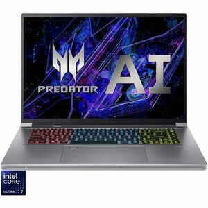 Laptop Acer Predator Triton Neo 16 PTN16-51-7179 cu procesor Intel® Core™ Ultra 7 155H pana 4.8GHz, 16 WQXGA+, IPS, 165Hz, 32 GB LPDDR5X RAM, 1TB SSD, NVIDIA® GeForce RTX™ 4070, No OS, Sparkly Silver imagine