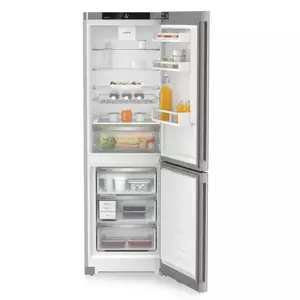 Combina frigorifica Liebherr CNsdb 5223 Plus, NoFrost, EasyFresh, 60 cm, 330 l, EasyTwist-Ice, DuoCooling, Display tactil, Clasa B, SmartSteel imagine