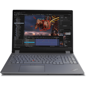 Laptop Lenovo 16'' ThinkPad P16 Gen 2, WQXGA IPS 165Hz, Procesor Intel® Core™ i7-13700HX (30M Cache, up to 5.00 GHz), 32GB DDR5, 1TB SSD, RTX 2000 Ada 8GB, Win 11 Pro, Storm Grey (Top) - Villi Black (Bottom) imagine