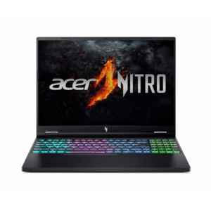 Laptop Acer Gaming 16'' Nitro 16 AN16-73, WUXGA IPS 180Hz, Procesor Intel® Core™ i5 14450HX (20M Cache, up to 4.80 GHz), 16GB DDR5, 512GB SSD, GeForce RTX 4050 6GB, No OS, Obsidian Black imagine