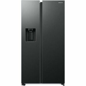 Side by side Samsung RS68CG885DB1EF, 634 l, Clasa D, Full No Frost, Twin Cooling Plus, Conversie Smart 5 in 1, Compresor Digital Inverter, Dozator apa si gheata cu racordare, Smart Things WiFi, AI Energy, H 178 cm, Dark Inox imagine