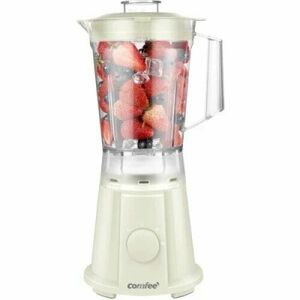 Blender de masa Comfee BL1197CR, 600 W, vas 1.5 L, 2 trepte viteza, optiune interblocare, lama detasabila, picioare anti-alunecare, Crem imagine