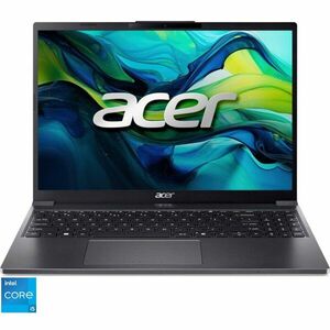 Laptop Acer Aspire Go 15 AG15-51P-50C1 cu procesor Intel® Core™ i5-1334U pana la 4.6GHz, 15.3'', WUXGA, IPS, 16GB DDR5 RAM, 512GB SSD, Intel® UHD Graphics, No OS, Steel Gray imagine