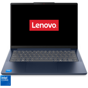 Laptop Lenovo IdeaPad Slim 5 14IRH10R cu procesor Intel® Core™ 7 240H pana la 5.2GHz, 14 WUXGA, IPS, 32GB DDR5 RAM, 1TB SSD, Intel® Graphics, No OS, Cosmic Blue imagine