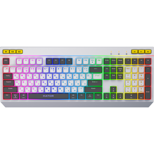 Tastatura mecanica Hator Icefall alb imagine